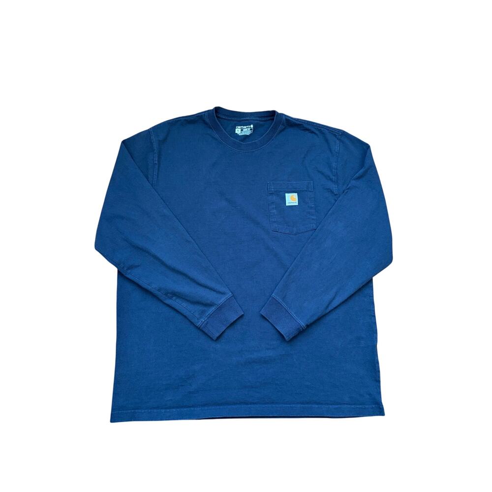 Carhartt Loose Fit Long Sleeve Crew Neck Workwear Pocket T-Shirt XL